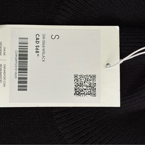 Oak + Fort Black Knit Sweater - Picture 9 of 10